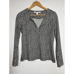 DIANE VON FURSTENBURG Reina Ditsy Floral Top Size 2 Classic‎ Whimsy